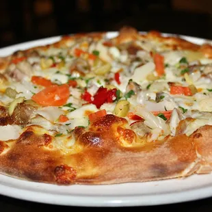 Next up was the seasonal Pizza Maiale. The Pizza Maiale is made with roast pork, giardiniera, white sauce &amp; fresh mozzarella.