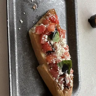 Goat cheese bruschetta