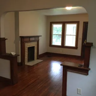 Our maintenance talent does renovation work as shown--this to a Grandview Heights duplex built in the 1920s.