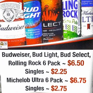 Take home a 6 pack with your food!