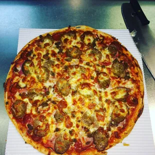 pizza, food