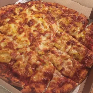 a pizza in a box