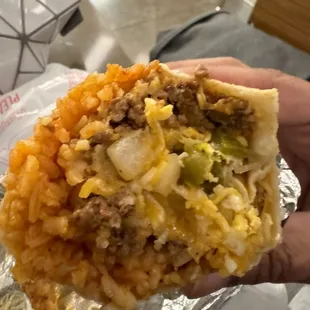 Ground Beef Burrito