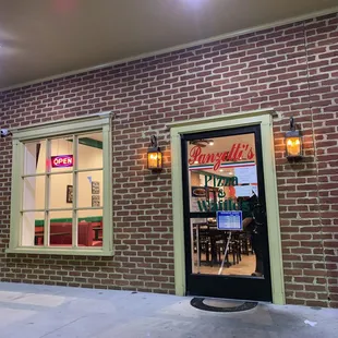 the front of the restaurant