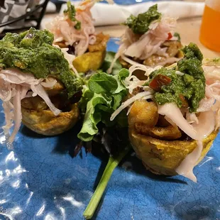 a plate of food on a table