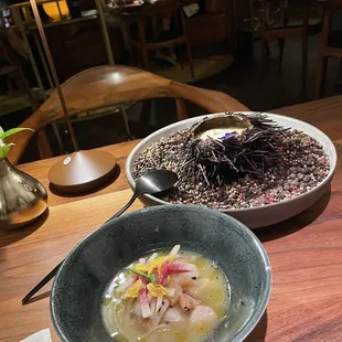 Sea Urchin Corn Chowder