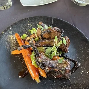 Lamb chops after being re-fired