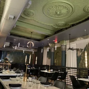 the interior of a restaurant