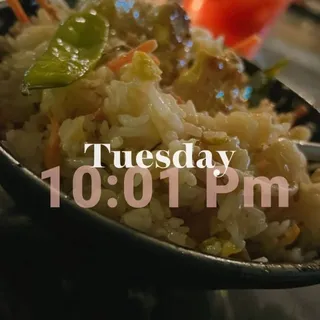 Vegetable Fried Rice with Chicken