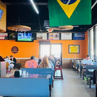 people sitting at tables