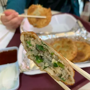 fried vegetable dumplings filling