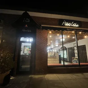 View form the sidewalk