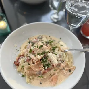 Smoked Salmon Linguine