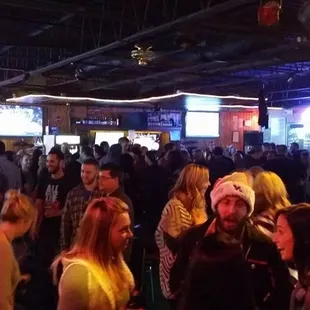 a large crowd of people