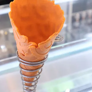 a cone of gelato