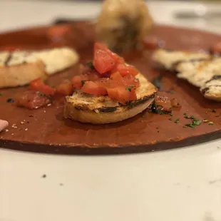 a plate of appetizers