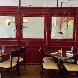 a view of the dining room