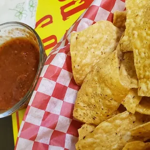 tortilla and chips