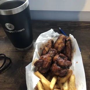 Jerk wings. The SMELL. Man these are gonna be good.