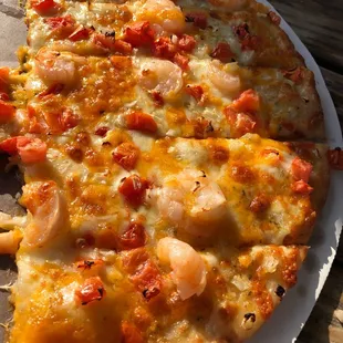 Garlic Shrimp Pizza
