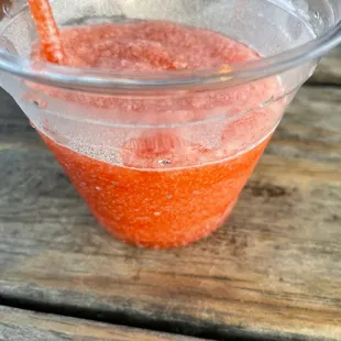 Blood orange frozen wine slushy