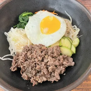 Bibimbop with bulgogi (beef)