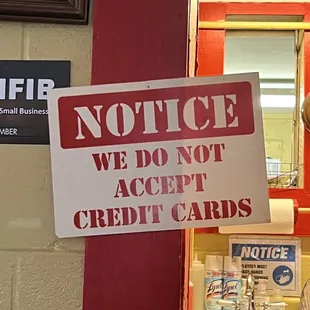 Bring cash!