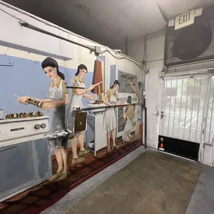 Back entrance from the parking lot