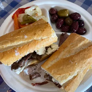 Lamb and Feta Sandwich