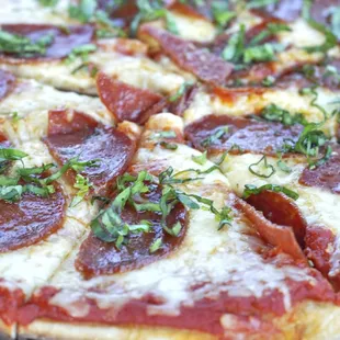 a pepperoni pizza