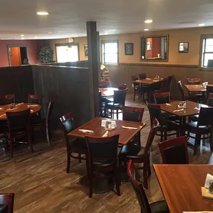 Dining room at Papa Dick's Pizza