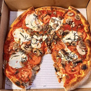 pizza, food