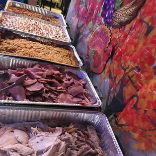 a variety of food items