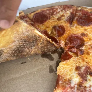 12&quot; Pepperoni Cheese Pizza perfect crust and flavor