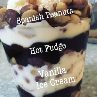 Papa's Hot Fudge Peanut Parfait