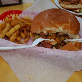 I was hungry, ok? Really great burger