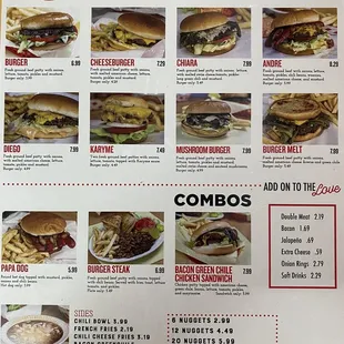 the menu
