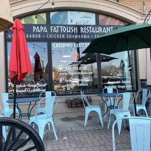Outside dining