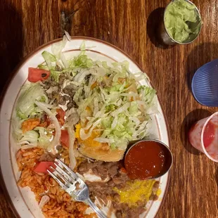 1 Beef Stuffed Sopaipilla