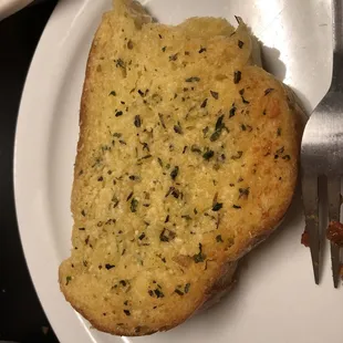 Garlic toast warm and crispy