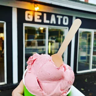 Strawberry Swirl Gelato