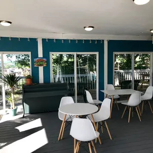 Indoor seating!