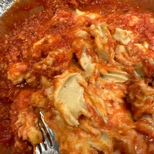 That's not cheese, that's the doughy gnocchi.