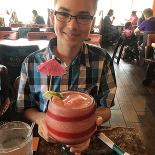 Strawberry daiquiri.