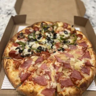 a pizza in a box