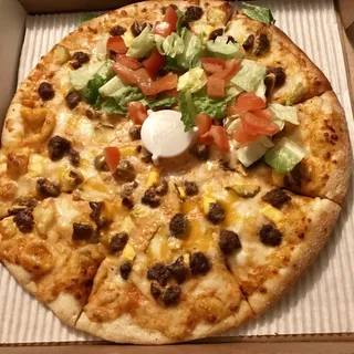 Large 14" All American Hamburger Pizza