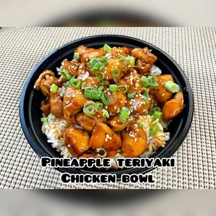 a bowl of chicken and rice