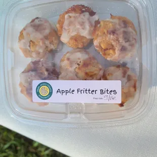 apple fritter bites