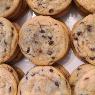 a box of chocolate chip cookies