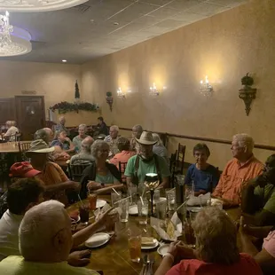 Two tables full of Happy Campers